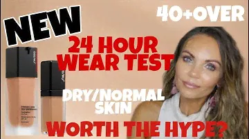NEW SHISEIDO SYNCHRO FOUNDATION & CONCEALER REVIEW | 2 DAY / 12-24 HR WEAR TEST | 40+OVER