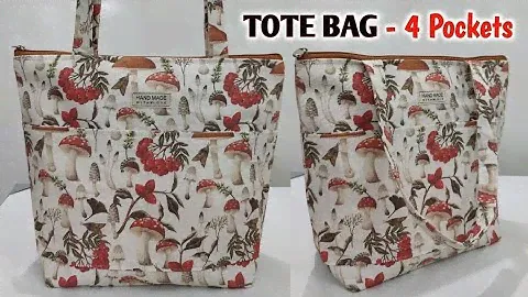 DIY TOTE BAG CUTTING AND STITCHING | Bag making | How to make purse from cloth | How to make bags