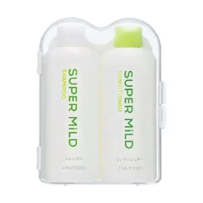 Made in JAPAN shiseido super mild shampoo Conditioner mini size set-0