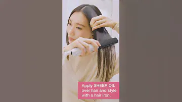 Hair finish of SUBLIMIC AIRY FLOW SHEER OIL | Shiseido Professional