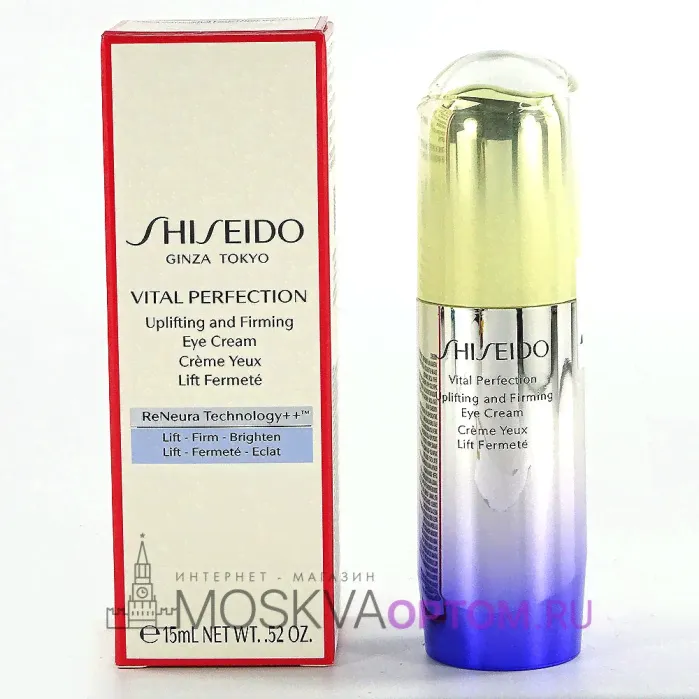 Лифтинг-крем, повышающий упругость кожи вокруг глаз Shiseido Vital Perfection Uplifting and Firming Eye Cream, 15 ml