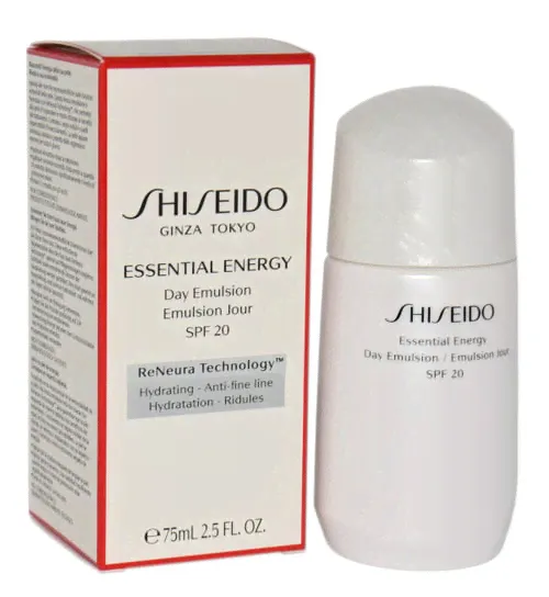 Дневная увлажняющая эмульсия для лица, SPF 20, 75 мл Shiseido, Essential Energy