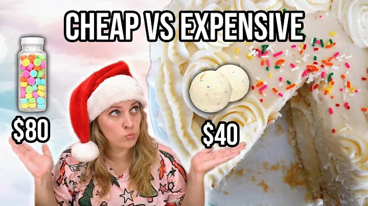 SOAPMAS DAY 3 🎄 Cheap Vs Expensive Cake-Themed Bath Product Kits