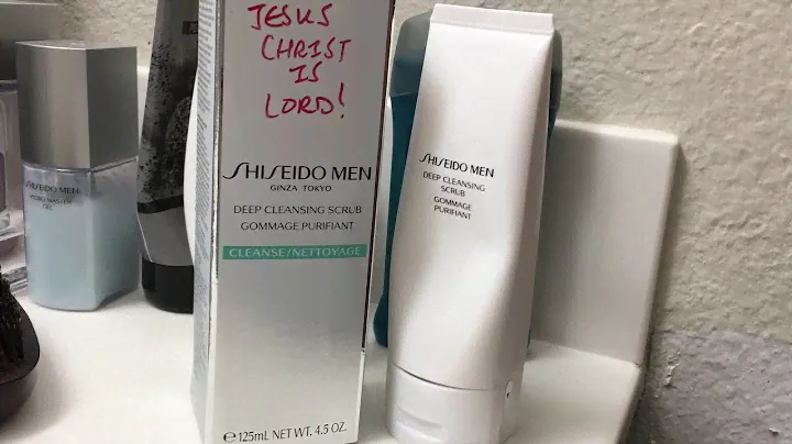 ✨ Deep Cleansing Scrub Shiseido Men 😁 Japanese Skincare boys teen guys Ginza Tokyo 🧼 Americans try